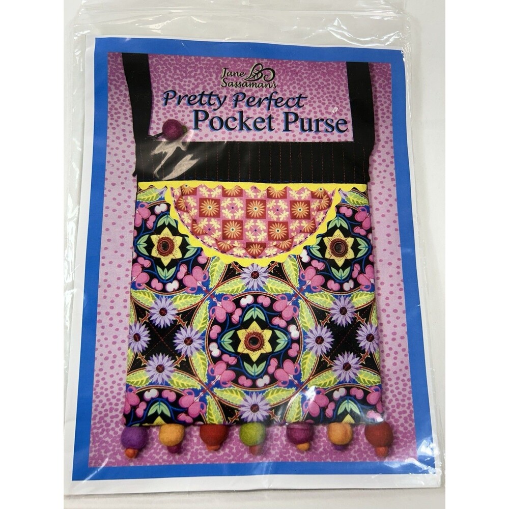 Pretty Perfect Pocket Purse Tote Bag Sewing Pattern 2010 Jane Sassaman